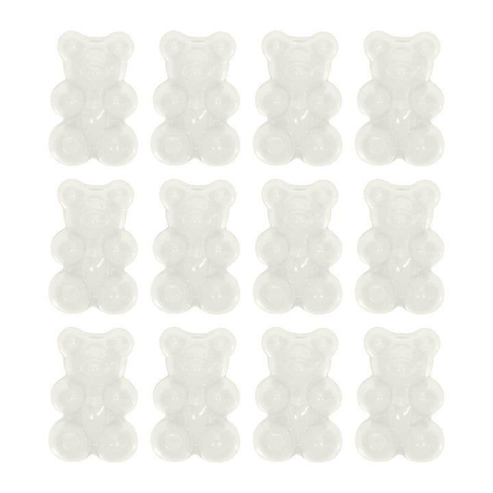 Adorable Glossy Bear Acrylic Beads – 10×16 mm, 12 pieces