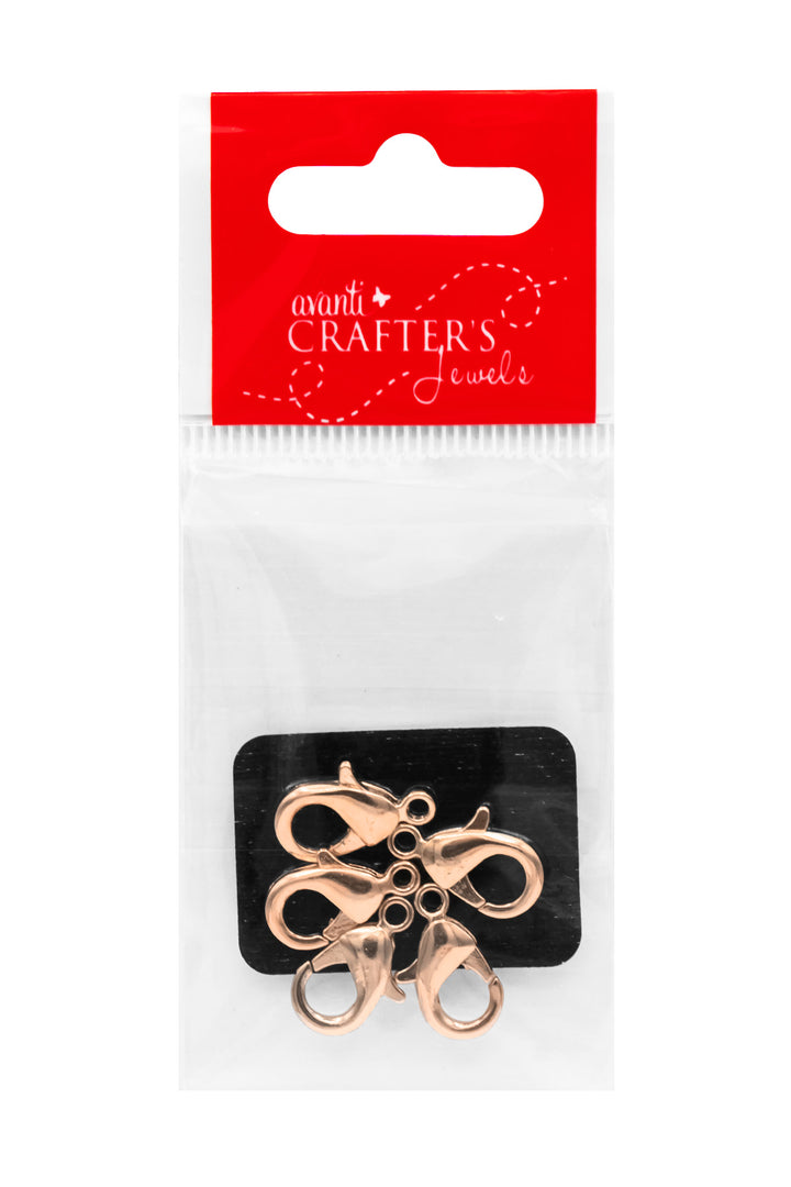 Elegant Lobster Clasps, 5 PCS– Matte Rose Gold, Matte Gold & Matte Nickel