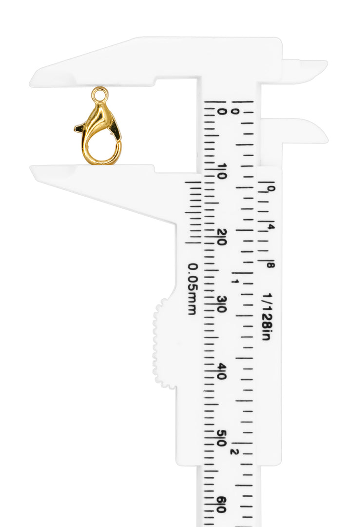 Premium 12 mm Gold-Plated Clasps — Set of 5pcs Matte Real Gold & Silver