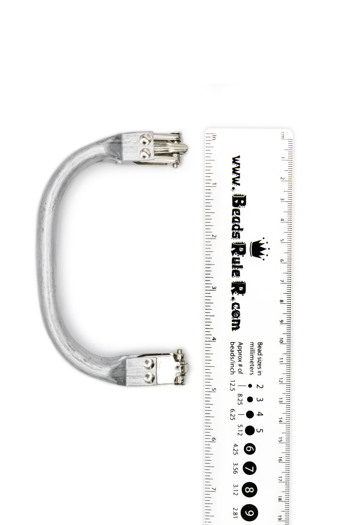 Elegant Matte Silver Handbag Handle – 13 × 9 cm, 1 Piece or 12 Pack