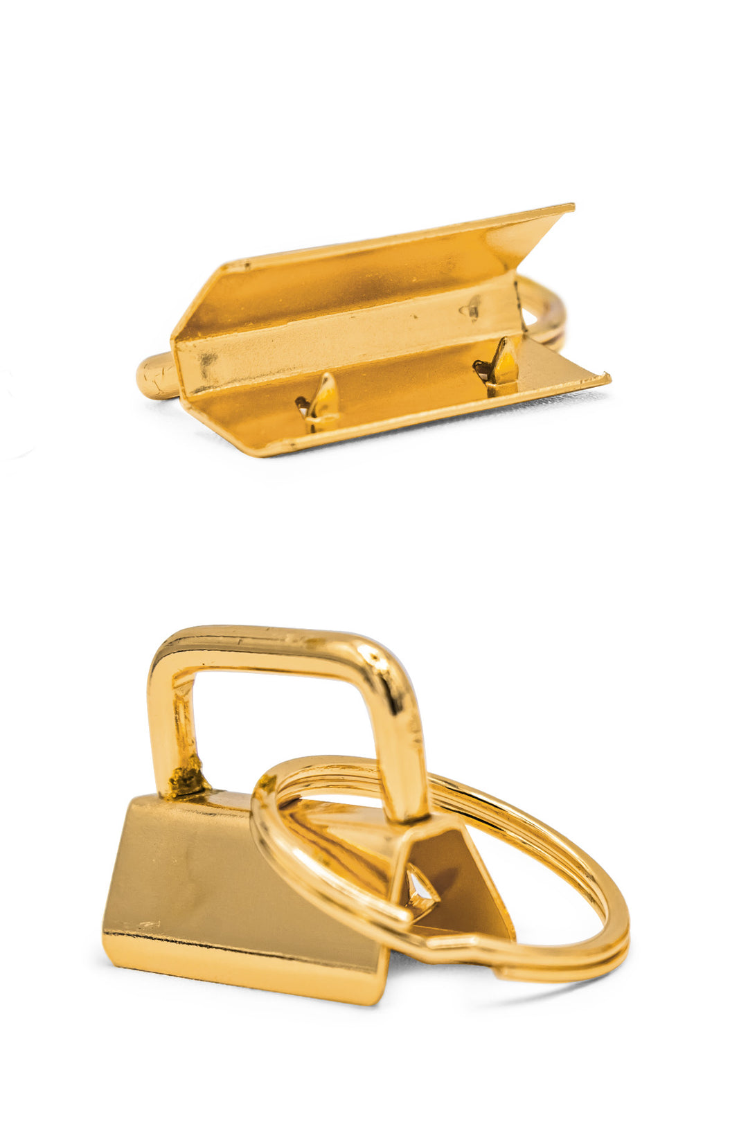 Matte Metal Key Fob Rings – 25 mm Split Ring, 2-Piece