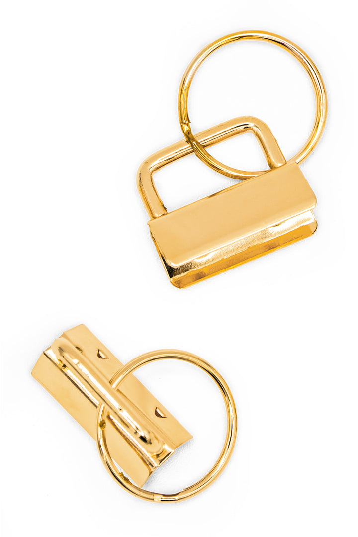 Matte Metal Key Fob Rings – 25 mm Split Ring, 2-Piece