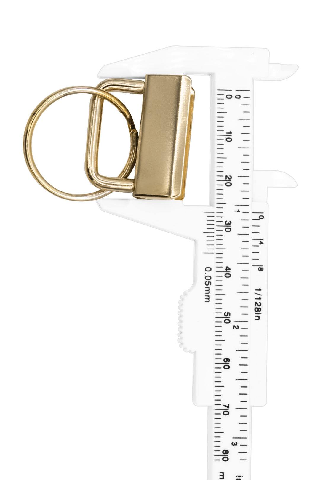 Matte Metal Key Fob Rings – 25 mm Split Ring, 2-Piece