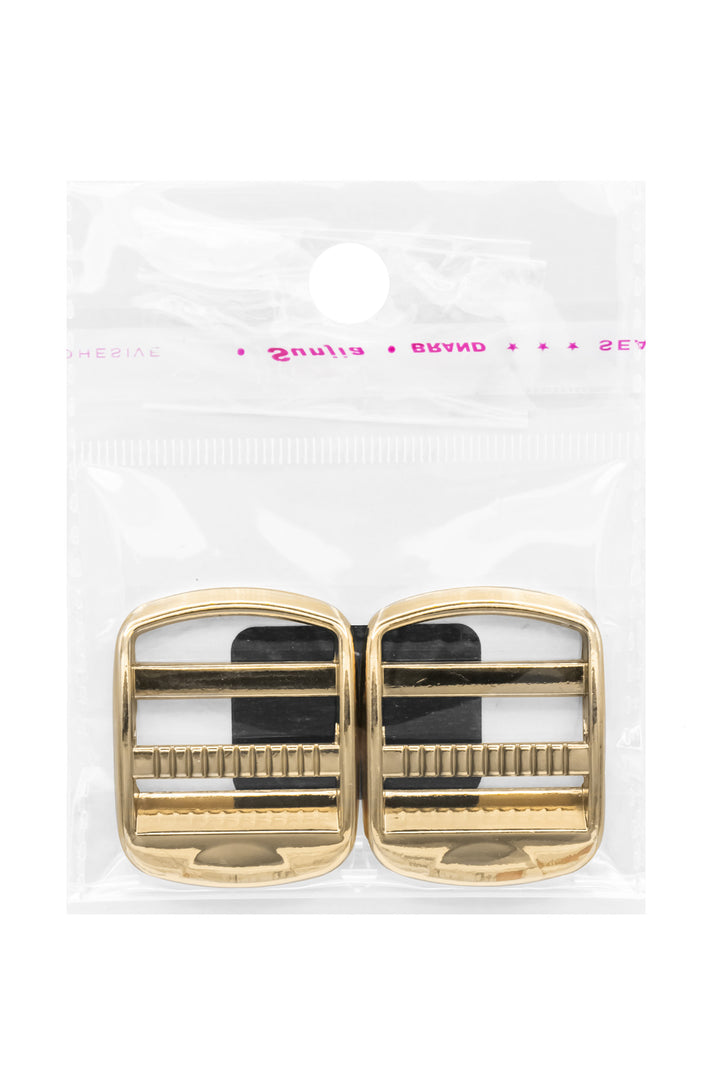 Premium Metal Buckle Set – 25 mm Matte Gold & Copper, 2 Pieces