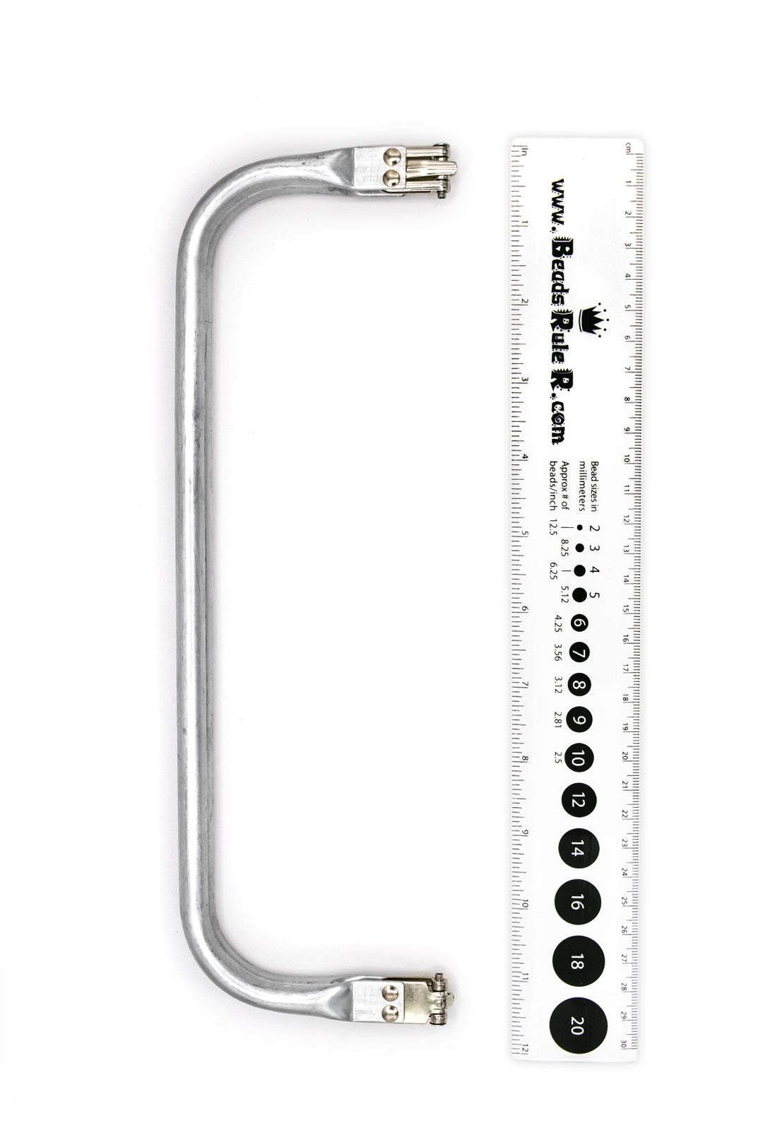 Matte Silver Handbag Handle 30 × 9 cm Matte Silver Handbag Handle