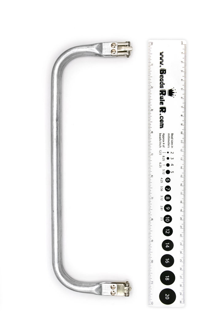 Matte Silver Handbag Handle 30 × 9 cm Matte Silver Handbag Handle
