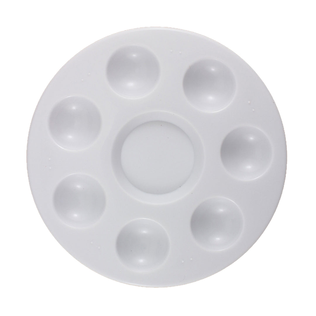 Plastic Paint Tray Palette, 6 1/2", White Color, 12-Pack