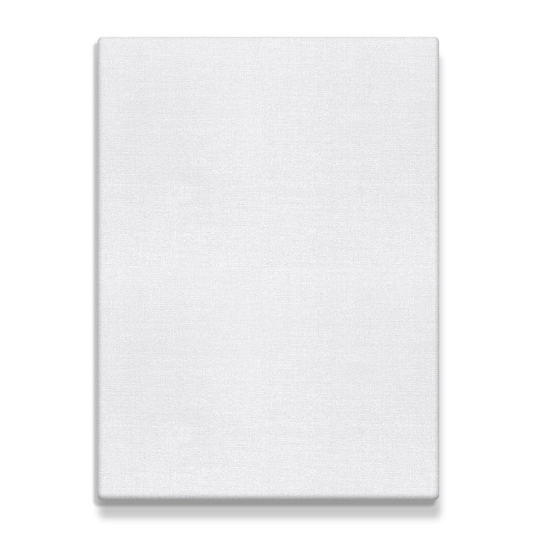 Triple-Primed Cotton Canvas – 7"x9.5” Ready-to-Paint Surface for Acrylic, Oil, and More, 12-Pack