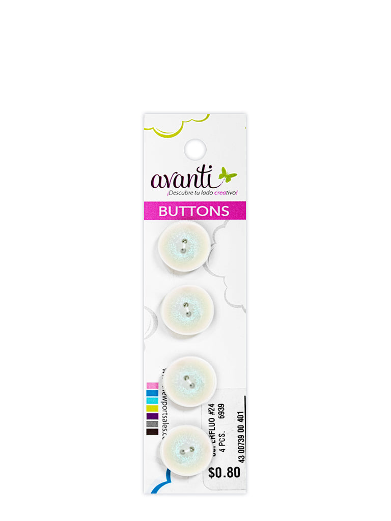 Sewing Buttons – 24L (15mm / 0.6 inches) with 2 Holes – Perfect for Shirts, Cardigans & Children&