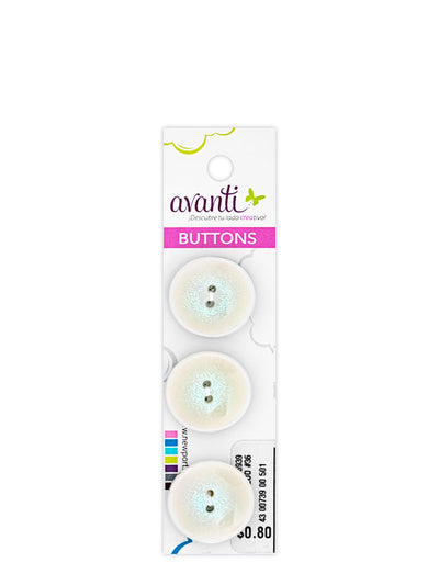 Sewing Buttons – 24L (15mm / 0.6 inches) with 2 Holes – Perfect for Shirts, Cardigans & Children's Clothing, 12-Pack
