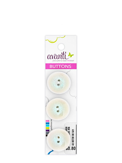 Sewing Buttons – 24L (15mm / 0.6 inches) with 2 Holes – Perfect for Shirts, Cardigans & Children's Clothing, 12-Pack