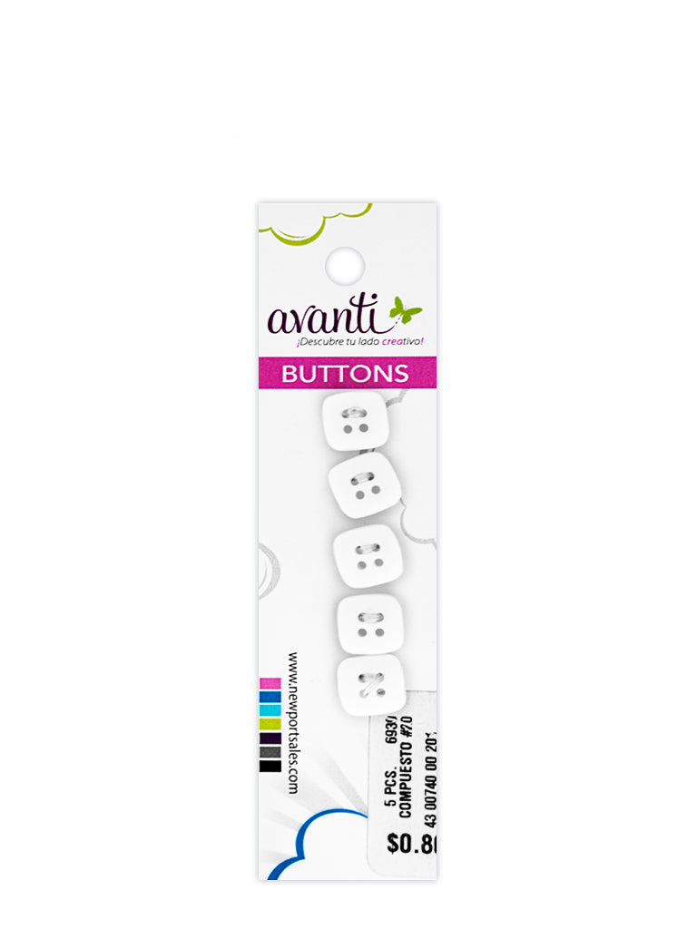 Sewing Buttons – 20L (11.5mm / 0.45 inches) with 4 Holes – Perfect for Jackets, Handbags & Decorative Items, 12-Pack