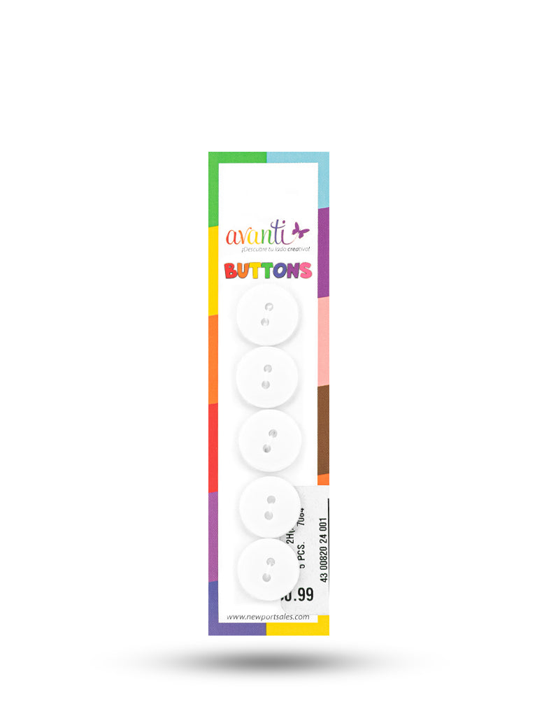 Sewing Buttons – 23L (13.0mm / 0.51 inches) with 2 Holes – Perfect for Heavy Coats, Tailored Jackets & Handbags,12-Pack