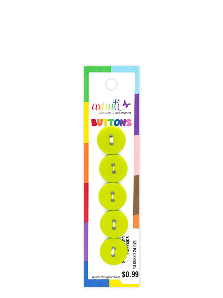 Sewing Buttons – 23L (13.0mm / 0.51 inches) with 2 Holes – Perfect for Heavy Coats, Tailored Jackets & Handbags