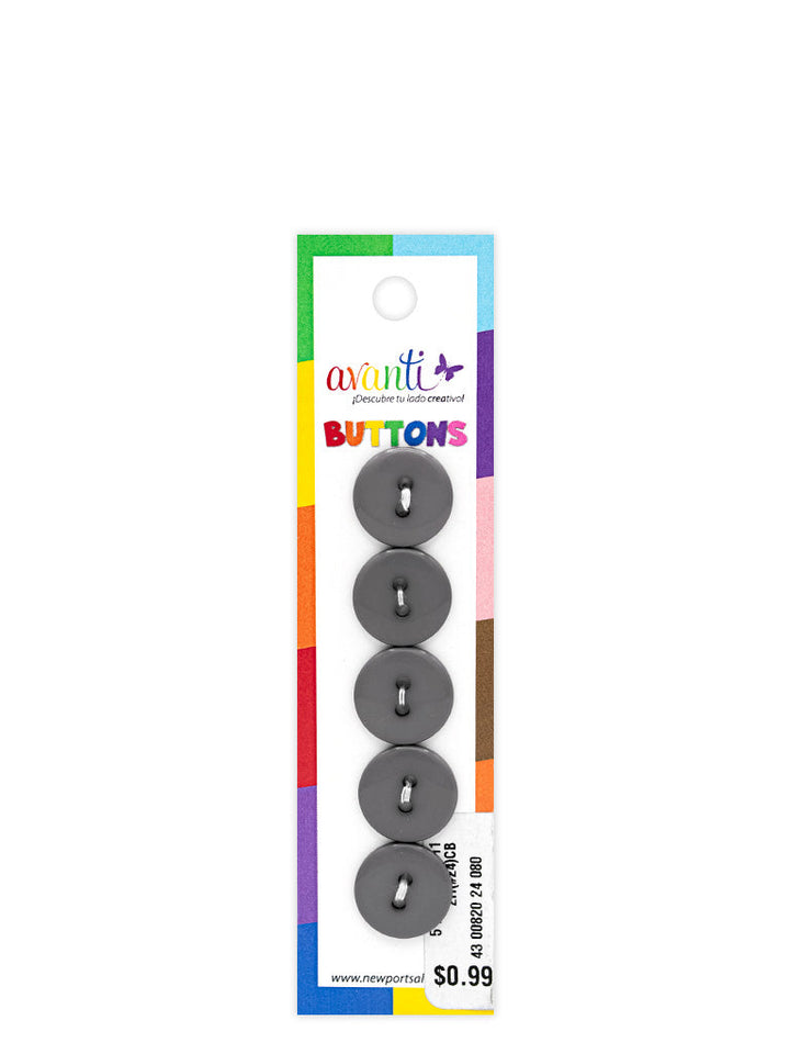 Sewing Buttons – 23L (13.0mm / 0.51 inches) with 2 Holes – Perfect for Heavy Coats, Tailored Jackets & Handbags