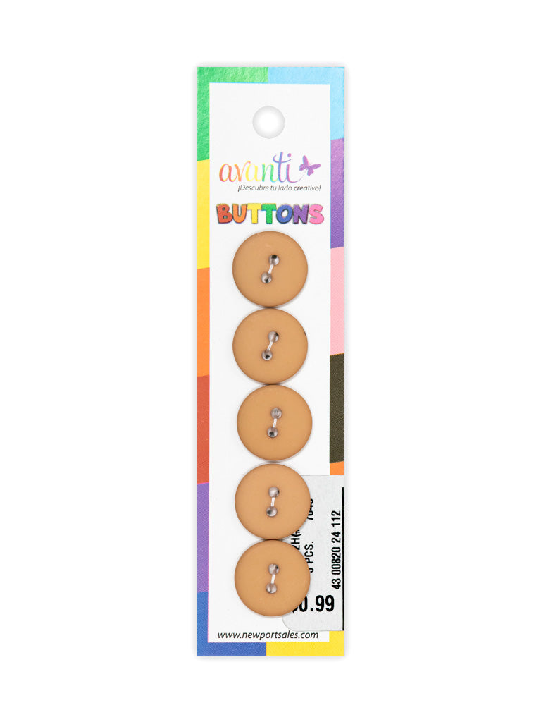 Sewing Buttons – 23L (13.0mm / 0.51 inches) with 2 Holes – Perfect for Heavy Coats, Tailored Jackets & Handbags