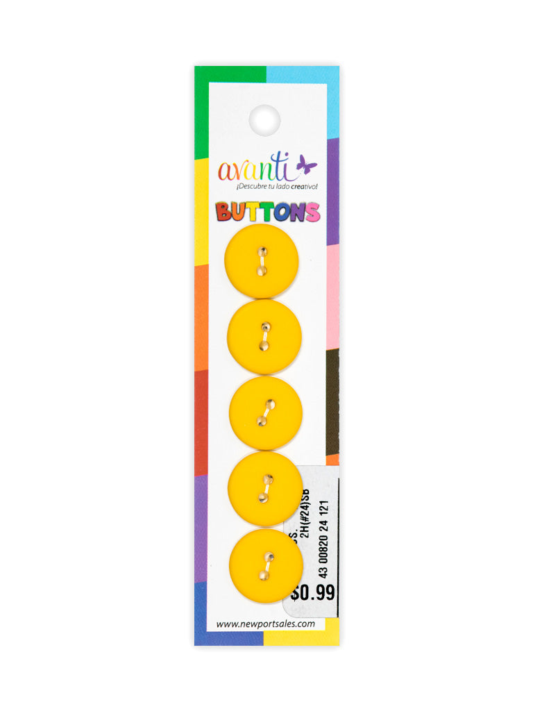 Sewing Buttons – 23L (13.0mm / 0.51 inches) with 2 Holes – Perfect for Heavy Coats, Tailored Jackets & Handbags,12-Pack