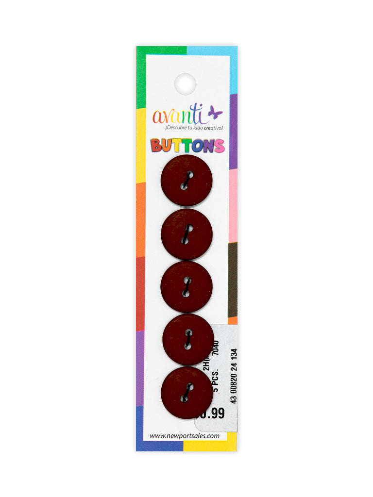 Sewing Buttons – 23L (13.0mm / 0.51 inches) with 2 Holes – Perfect for Heavy Coats, Tailored Jackets & Handbags,12-Pack