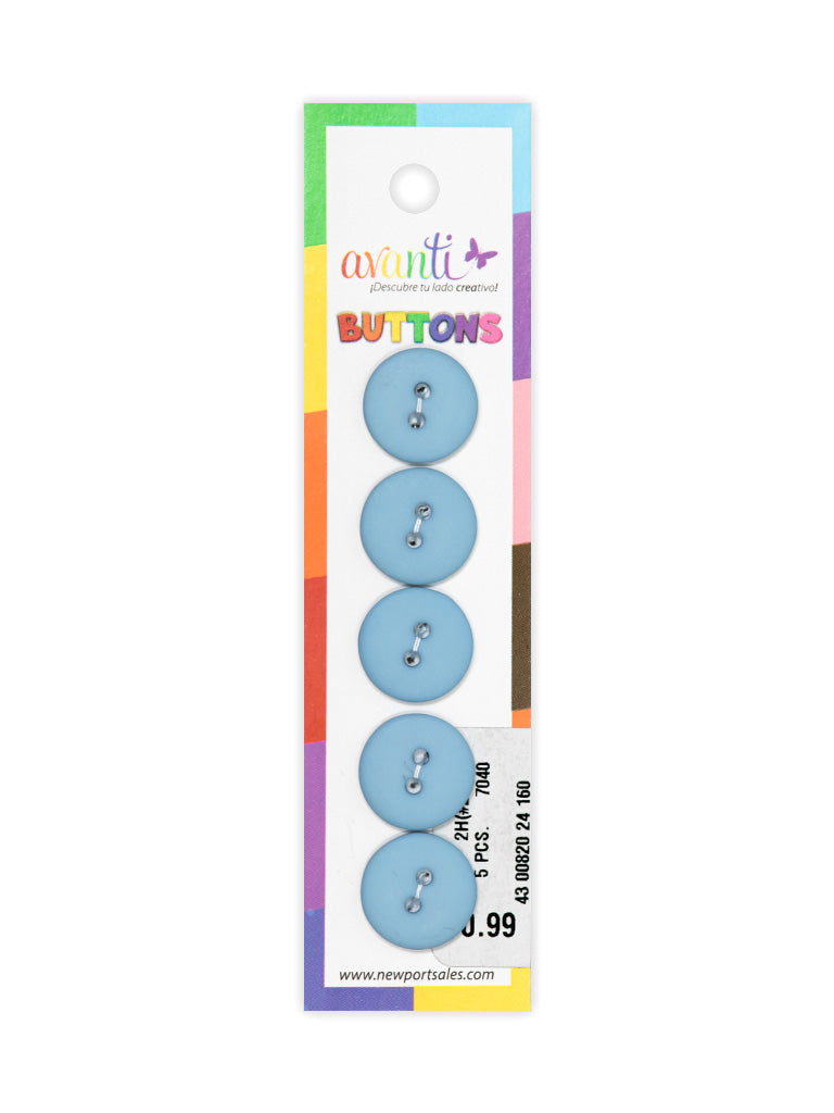 Sewing Buttons – 23L (13.0mm / 0.51 inches) with 2 Holes – Perfect for Heavy Coats, Tailored Jackets & Handbags