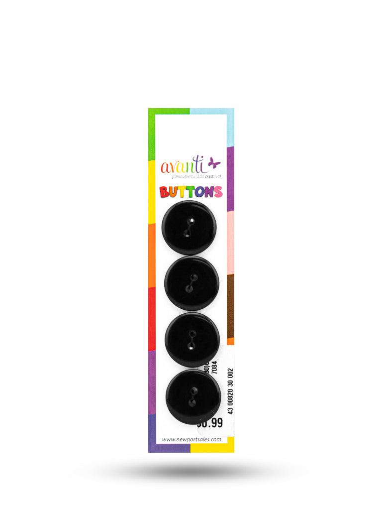 Sewing Buttons – 29L (18.0mm / 0.71 inches) with 2 Holes – Perfect for Blouses, Jackets & Fashion Handbags