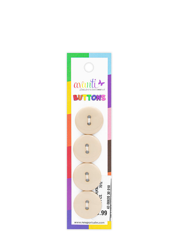 Sewing Buttons – 29L (18.0mm / 0.71 inches) with 2 Holes – Perfect for Blouses, Jackets & Fashion Handbags, 12-Pack