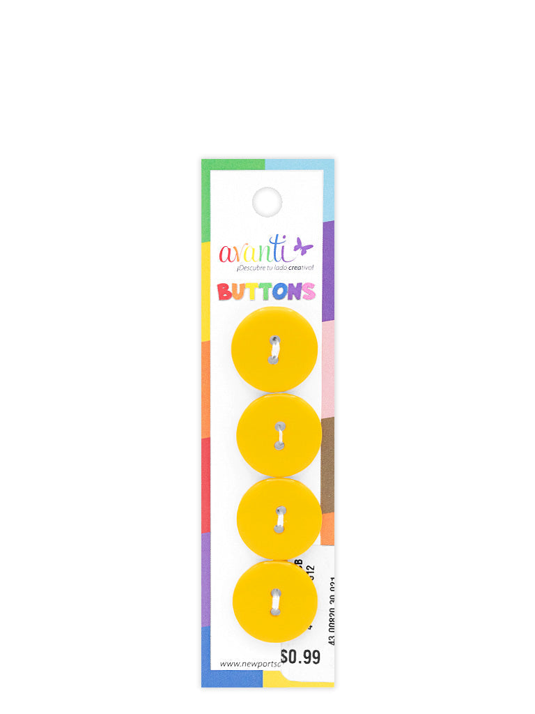 Sewing Buttons – 29L (18.0mm / 0.71 inches) with 2 Holes – Perfect for Blouses, Jackets & Fashion Handbags, 12-Pack