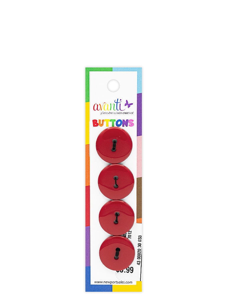 Sewing Buttons – 29L (18.0mm / 0.71 inches) with 2 Holes – Perfect for Blouses, Jackets & Fashion Handbags, 12-Pack