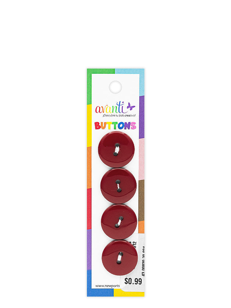 Sewing Buttons – 29L (18.0mm / 0.71 inches) with 2 Holes – Perfect for Blouses, Jackets & Fashion Handbags, 12-Pack