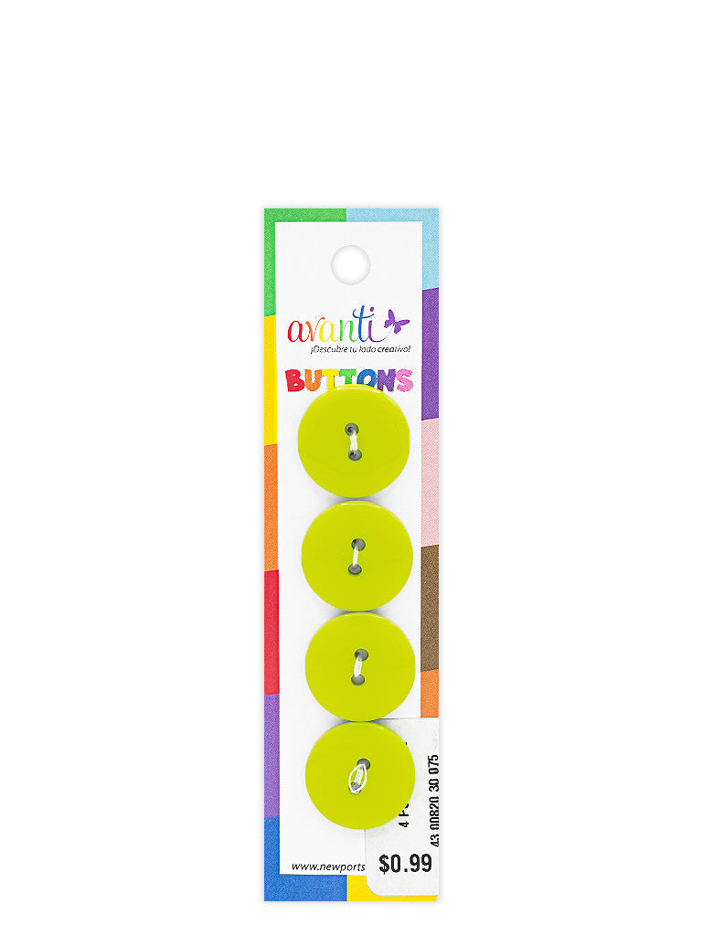 Sewing Buttons – 29L (18.0mm / 0.71 inches) with 2 Holes – Perfect for Blouses, Jackets & Fashion Handbags