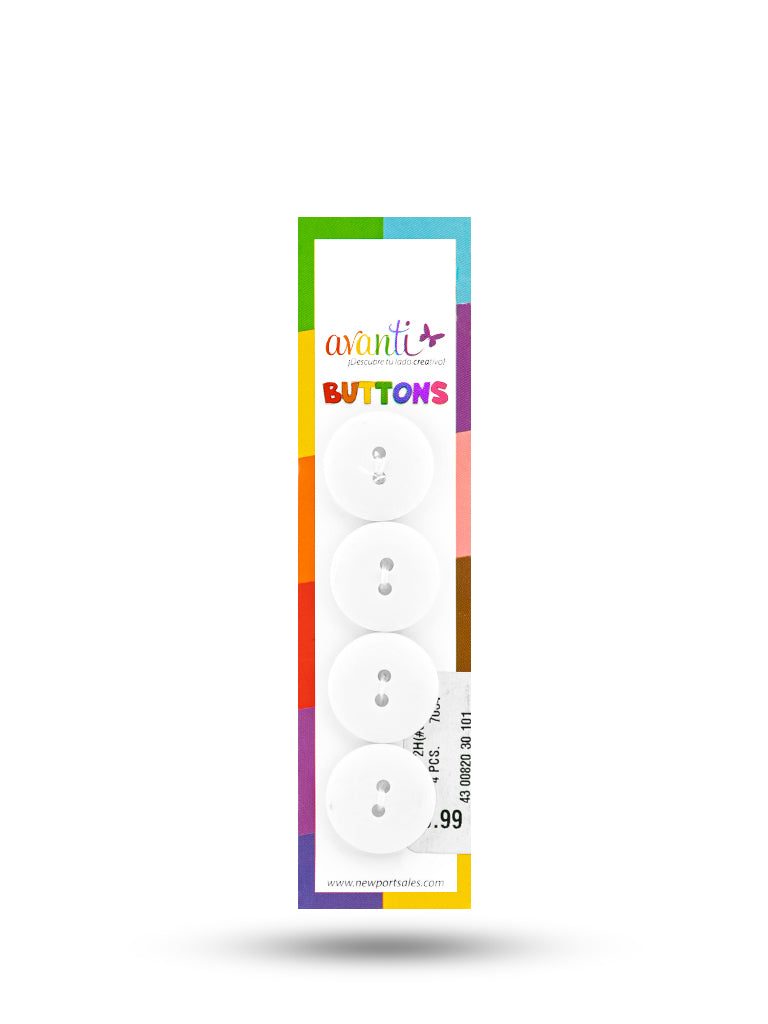 Sewing Buttons – 29L (18.0mm / 0.71 inches) with 2 Holes – Perfect for Blouses, Jackets & Fashion Handbags, 12-Pack