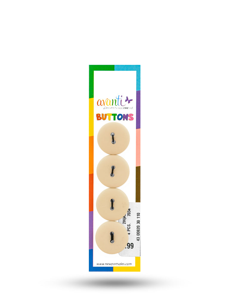 Sewing Buttons – 29L (18.0mm / 0.71 inches) with 2 Holes – Perfect for Blouses, Jackets & Fashion Handbags, 12-Pack