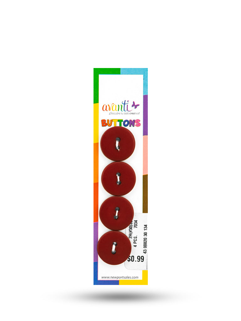 Sewing Buttons – 29L (18.0mm / 0.71 inches) with 2 Holes – Perfect for Blouses, Jackets & Fashion Handbags