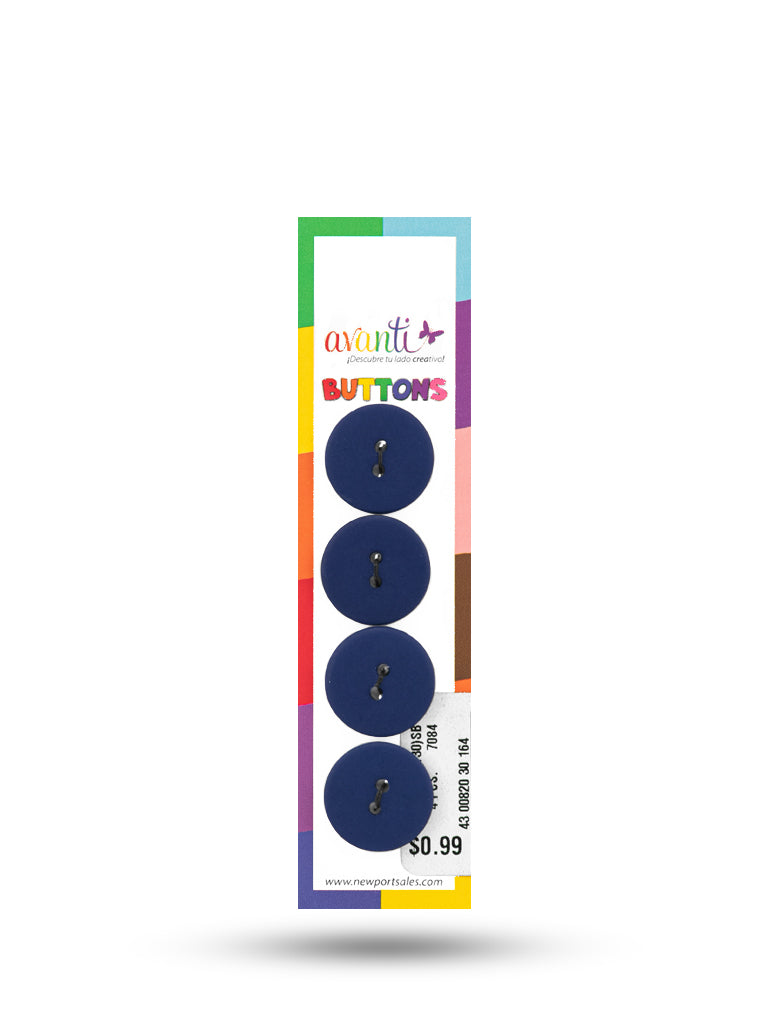 Sewing Buttons – 29L (18.0mm / 0.71 inches) with 2 Holes – Perfect for Blouses, Jackets & Fashion Handbags, 12-Pack