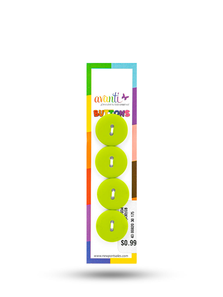 Sewing Buttons – 29L (18.0mm / 0.71 inches) with 2 Holes – Perfect for Blouses, Jackets & Fashion Handbags, 12-Pack