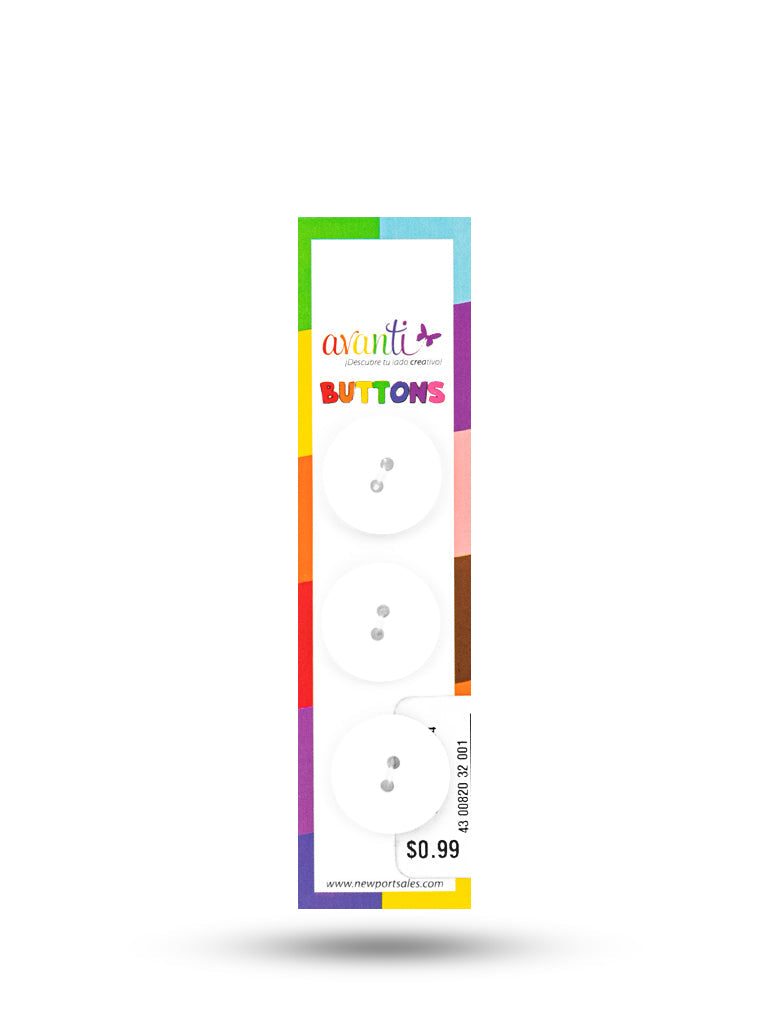 Sewing Buttons – 32L (20mm / 0.79 inches) with 2 Holes – Perfect for Coats, Blazers & Upholstery, 12-Pack