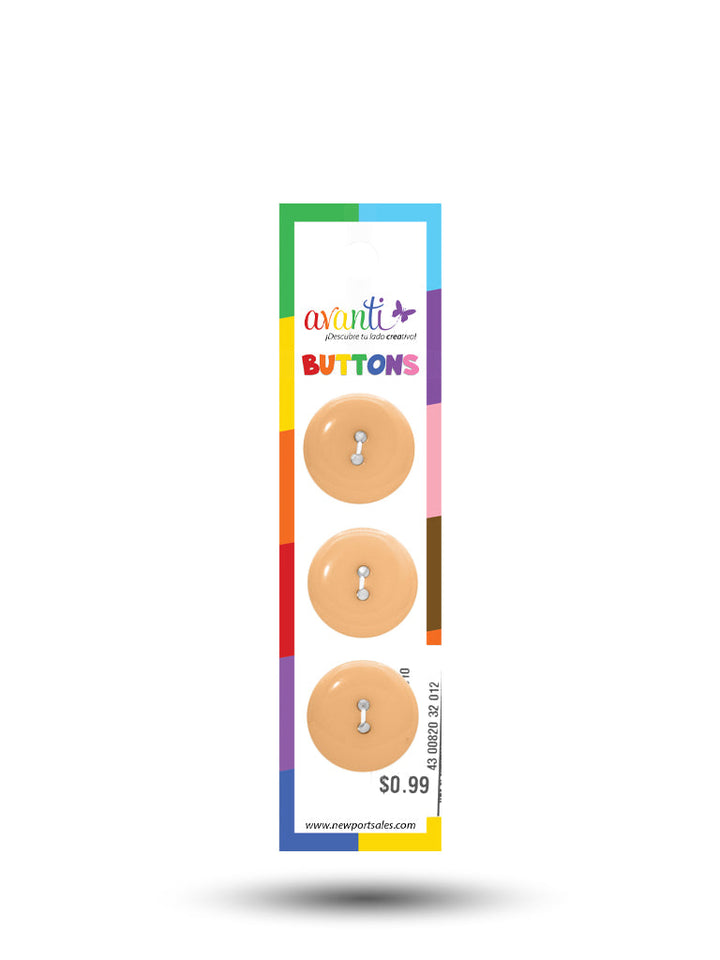 Sewing Buttons – 32L (20mm / 0.79 inches) with 2 Holes – Perfect for Coats, Blazers & Upholstery, 12-Pack