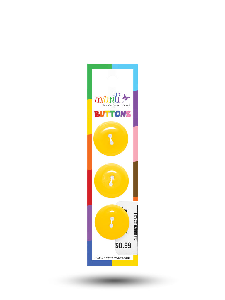 Sewing Buttons – 32L (20mm / 0.79 inches) with 2 Holes – Perfect for Coats, Blazers & Upholstery, 12-Pack
