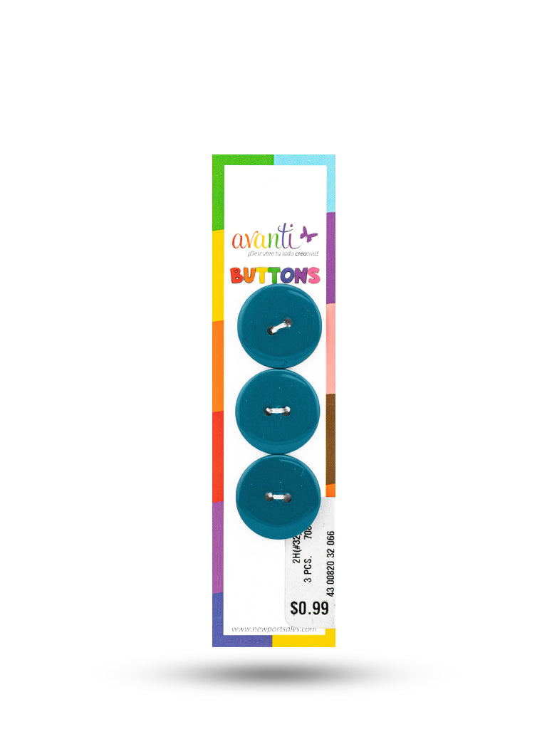 Sewing Buttons – 32L (20mm / 0.79 inches) with 2 Holes – Perfect for Coats, Blazers & Upholstery, 12-Pack