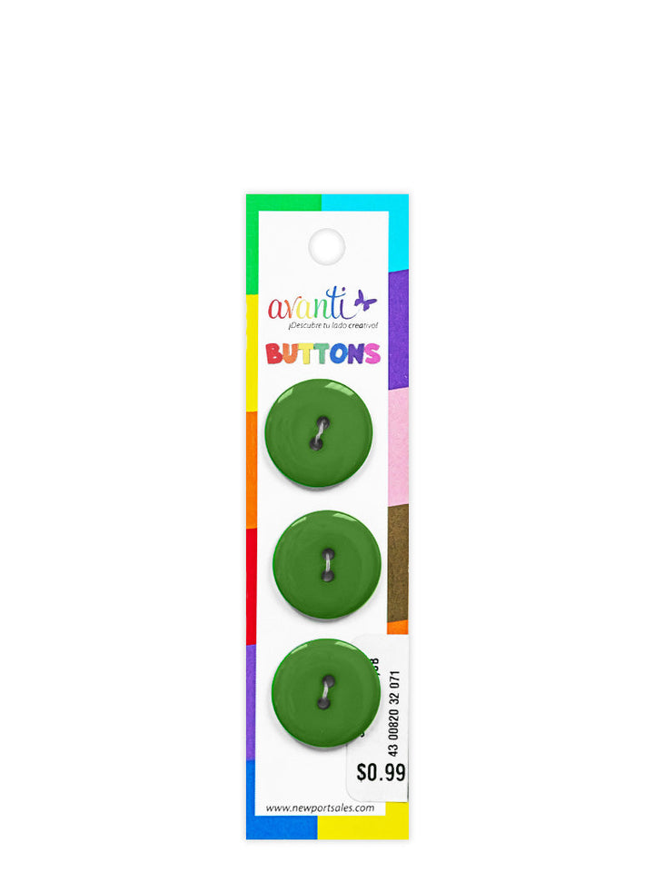 Sewing Buttons – 32L (20mm / 0.79 inches) with 2 Holes – Perfect for Coats, Blazers & Upholstery