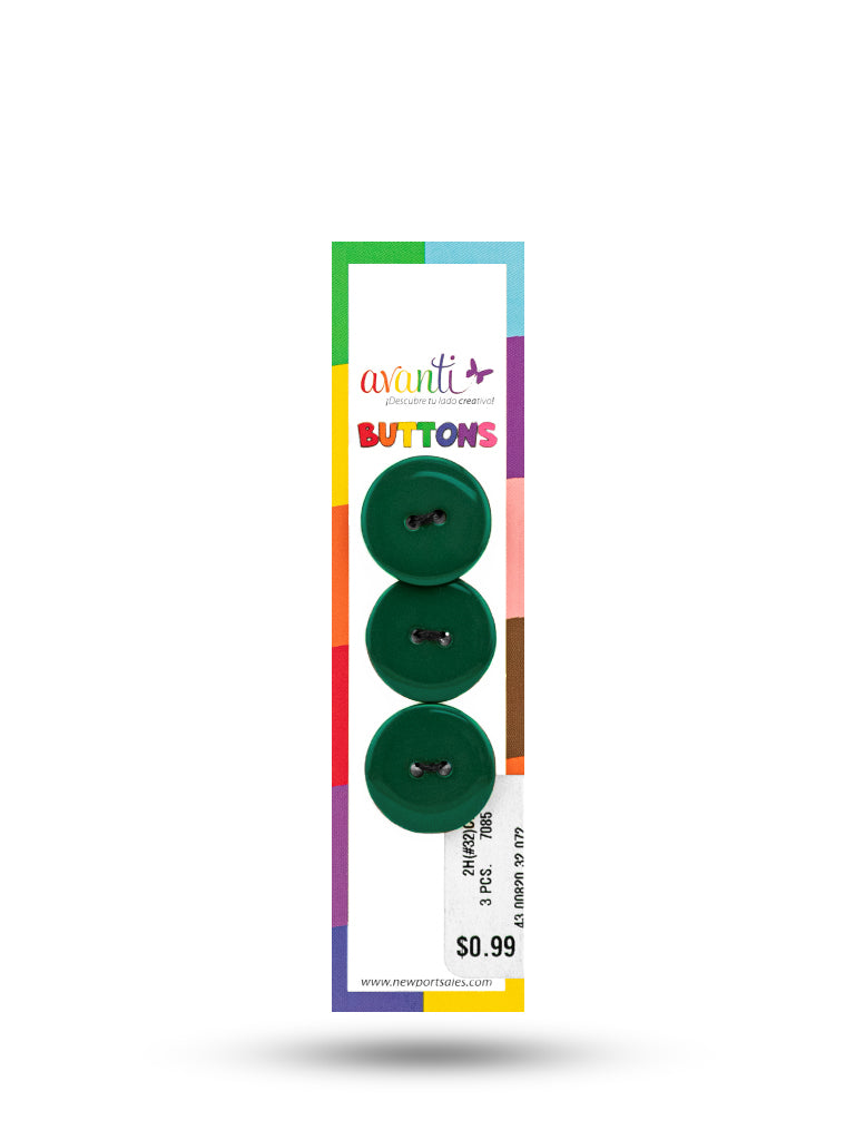 Sewing Buttons – 32L (20mm / 0.79 inches) with 2 Holes – Perfect for Coats, Blazers & Upholstery