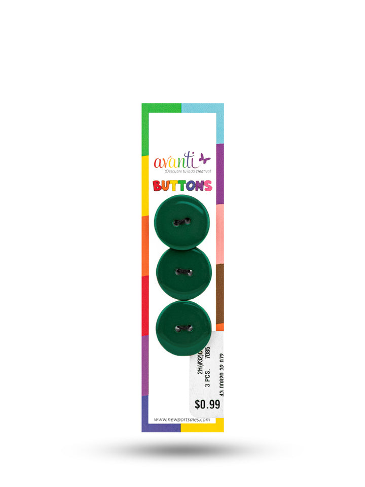 Sewing Buttons – 32L (20mm / 0.79 inches) with 2 Holes – Perfect for Coats, Blazers & Upholstery