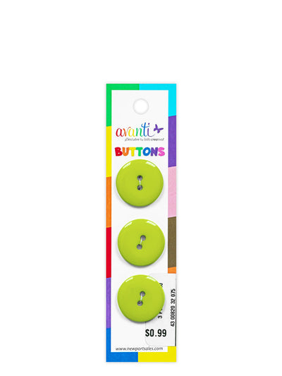 Sewing Buttons – 32L (20mm / 0.79 inches) with 2 Holes – Perfect for Coats, Blazers & Upholstery, 12-Pack