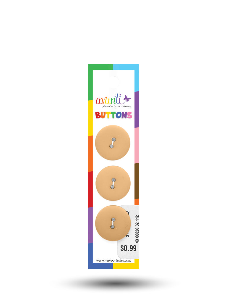 Sewing Buttons – 32L (20mm / 0.79 inches) with 2 Holes – Perfect for Coats, Blazers & Upholstery