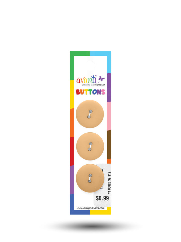 Sewing Buttons – 32L (20mm / 0.79 inches) with 2 Holes – Perfect for Coats, Blazers & Upholstery, 12-Pack