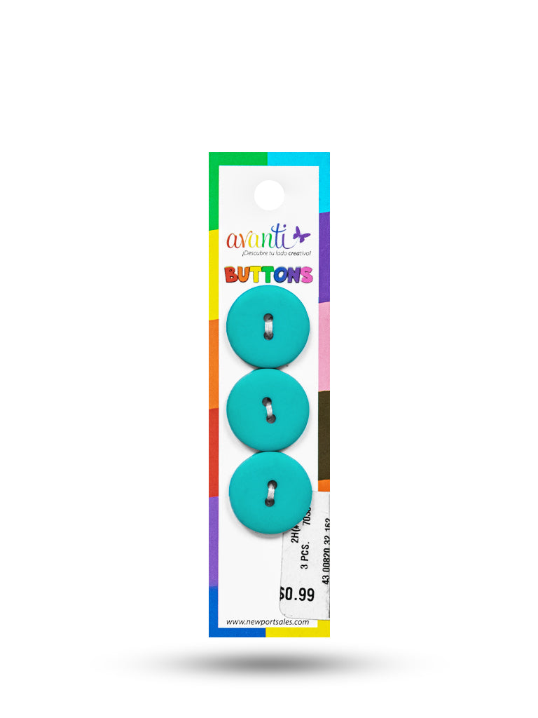 Sewing Buttons – 32L (20mm / 0.79 inches) with 2 Holes – Perfect for Coats, Blazers & Upholstery, 12-Pack