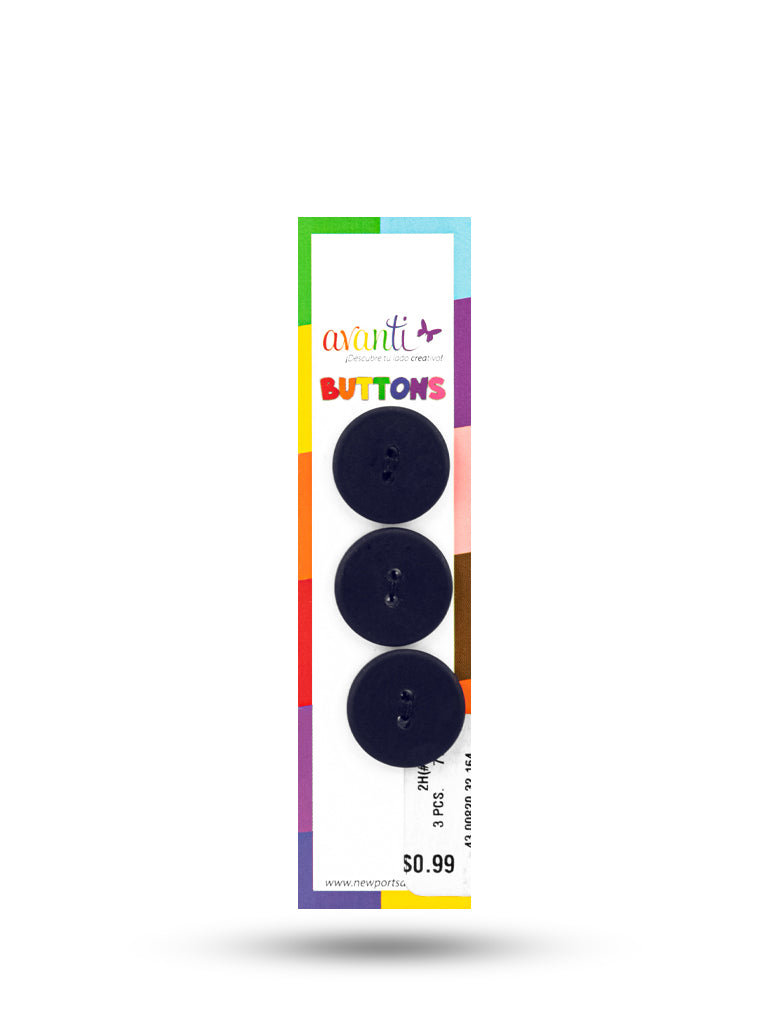 Sewing Buttons – 32L (20mm / 0.79 inches) with 2 Holes – Perfect for Coats, Blazers & Upholstery, 12-Pack