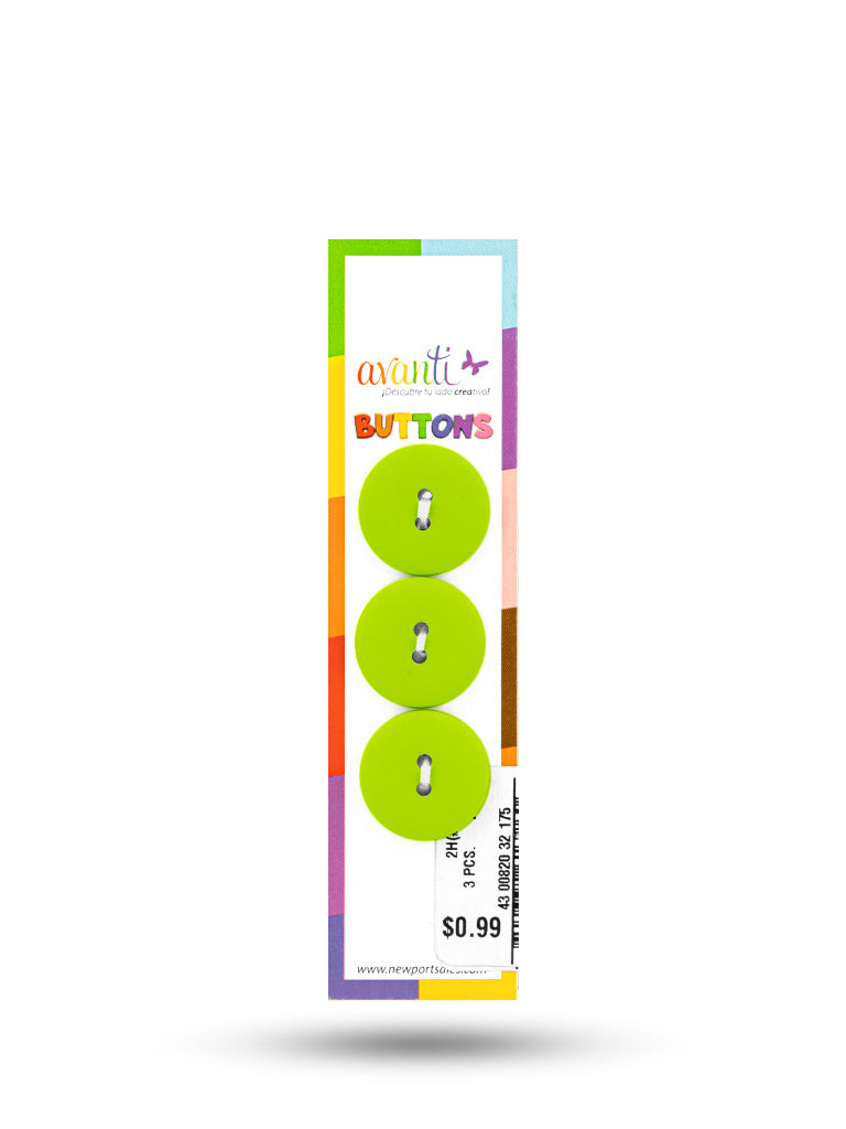 Sewing Buttons – 32L (20mm / 0.79 inches) with 2 Holes – Perfect for Coats, Blazers & Upholstery, 12-Pack