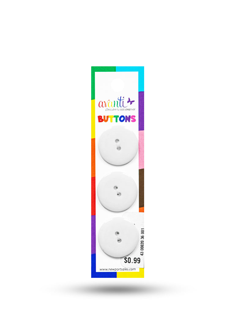 Sewing Buttons – 36L (23.0mm / 0.9 inches) with 2 Holes – Perfect for Heavy Coats, Blazers & Upholstered Furniture, 12-Pack