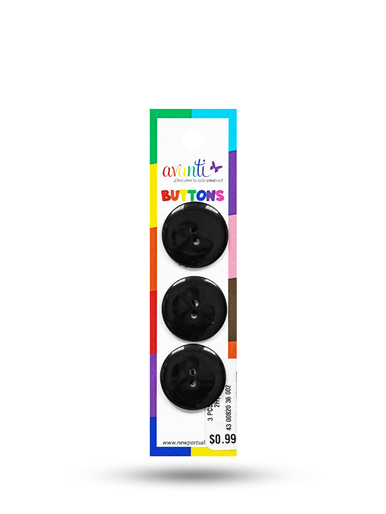 Sewing Buttons – 36L (23.0mm / 0.9 inches) with 2 Holes – Perfect for Heavy Coats, Blazers & Upholstered Furniture, 12-Pack