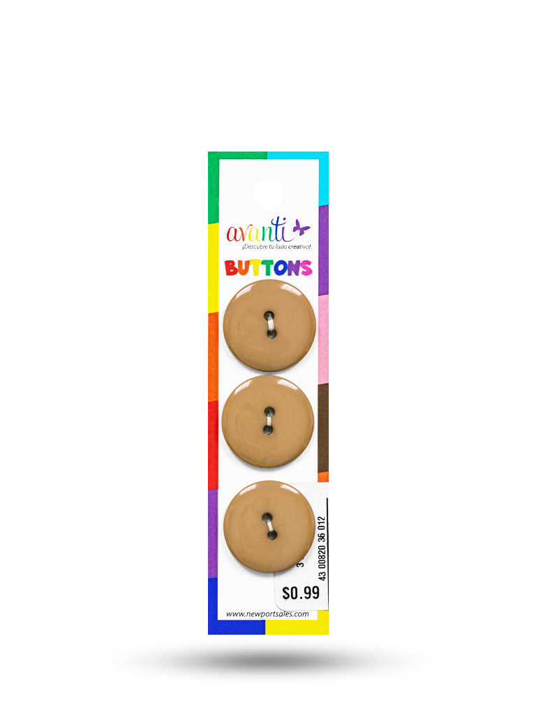 Sewing Buttons – 36L (23.0mm / 0.9 inches) with 2 Holes – Perfect for Heavy Coats, Blazers & Upholstered Furniture, 12-Pack